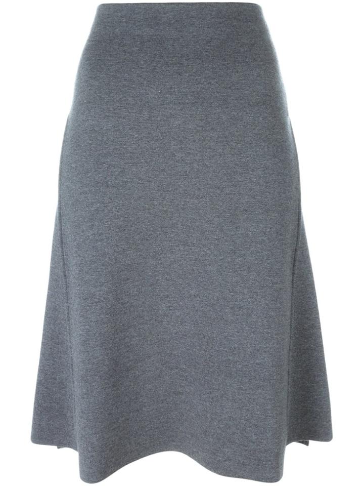 Stella Mccartney Double-face Midi Skirt - Grey