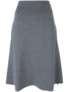Stella Mccartney Double-face Midi Skirt - Grey