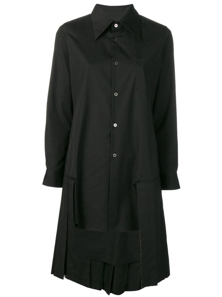 Comme Des Garçons Pleated Shirt - Black