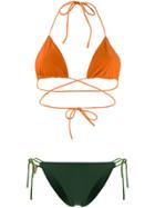 Jacquemus Criss Cross Bikini Set - Orange