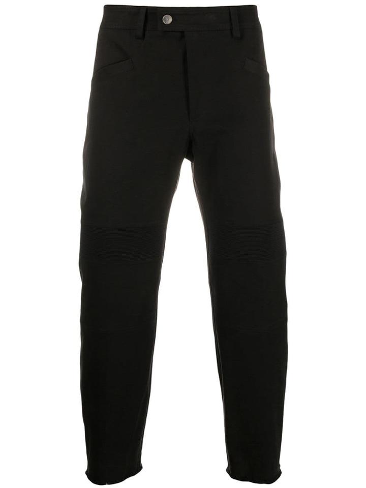 Neil Barrett Cropped Slim Fit Trousers - Black