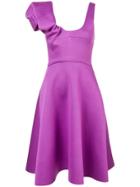 Chalayan Asymmetric A-line Dress - Pink & Purple