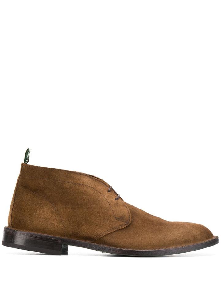 Green George Lace-up Desert Boots - Brown