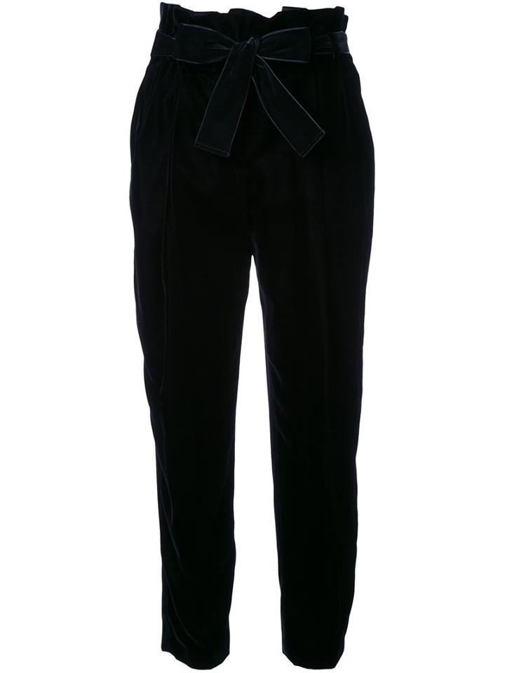 Philosophy Di Lorenzo Serafini Tie Waist Velvet Trousers
