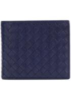 Bottega Veneta Woven Bi-fold Wallet - Blue