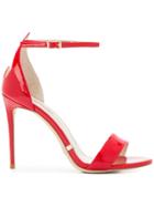 Gianni Renzi Cut Out Heart Sandals - Red