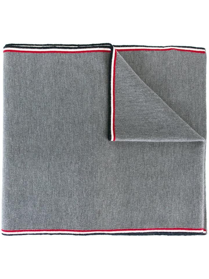 Moncler Striped Trim Scarf