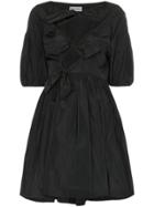 Molly Goddard Natasha Bow-detail Mini Dress - Black