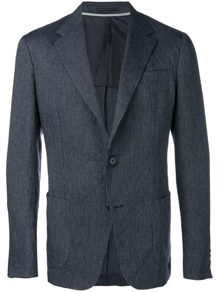 Z Zegna Striped Blazer - Blue