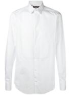 Bib Shirt, Men's, Size: 41, White, Cotton, Dolce & Gabbana