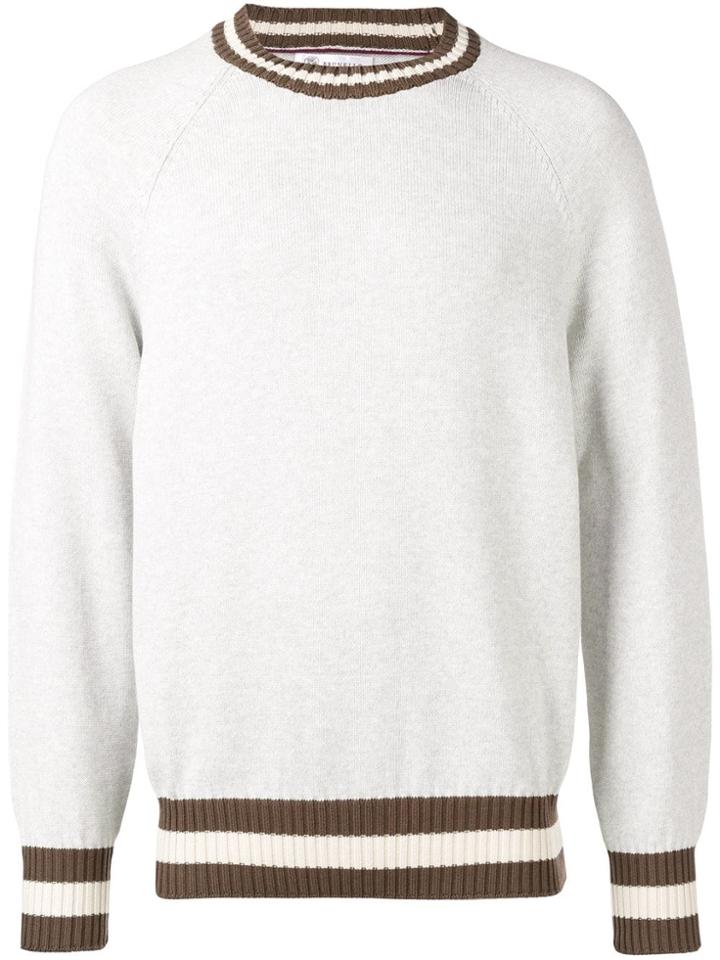 Brunello Cucinelli Ribbed Jumper - Grey