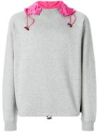 Valentino Contrast Hood Sweatshirt - Grey
