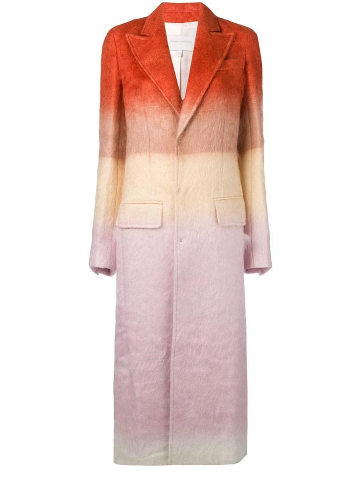 Esteban Cortazar Tailored Single Breasted Coat - Orange