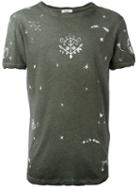 Valentino Linear Print T-shirt, Men's, Size: Xl, Green, Cotton