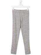Little Marc Jacobs Teen Sequined Track Pants - Grey