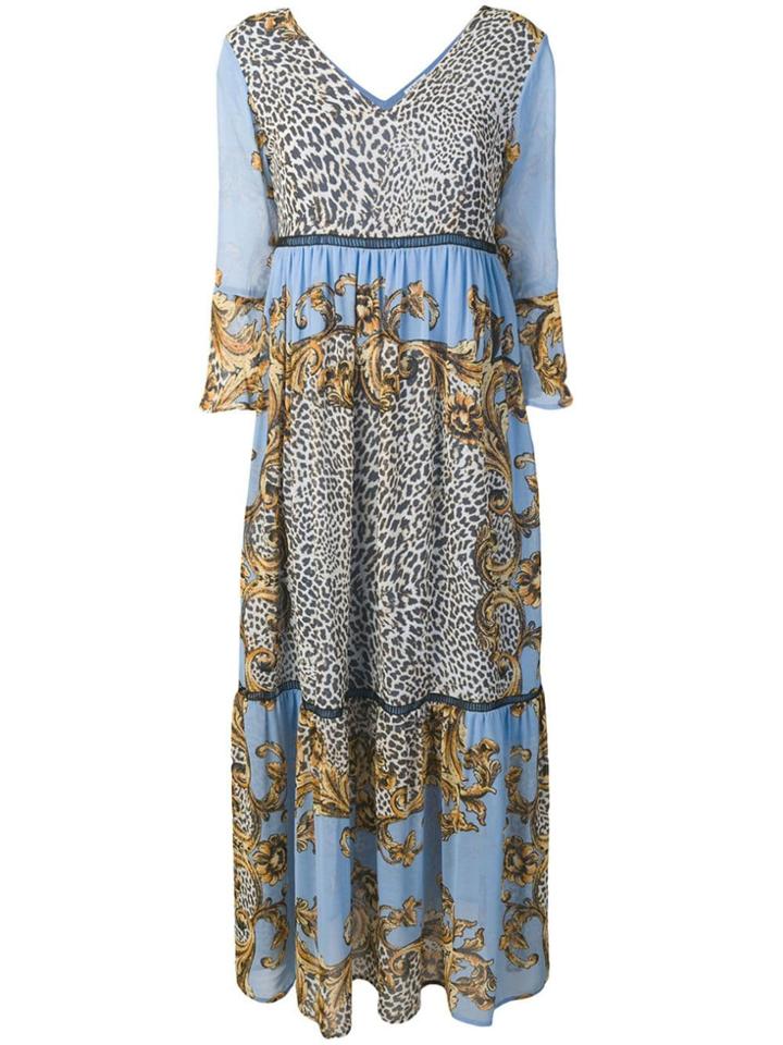 Liu Jo Long Flared Panel Dress - Blue
