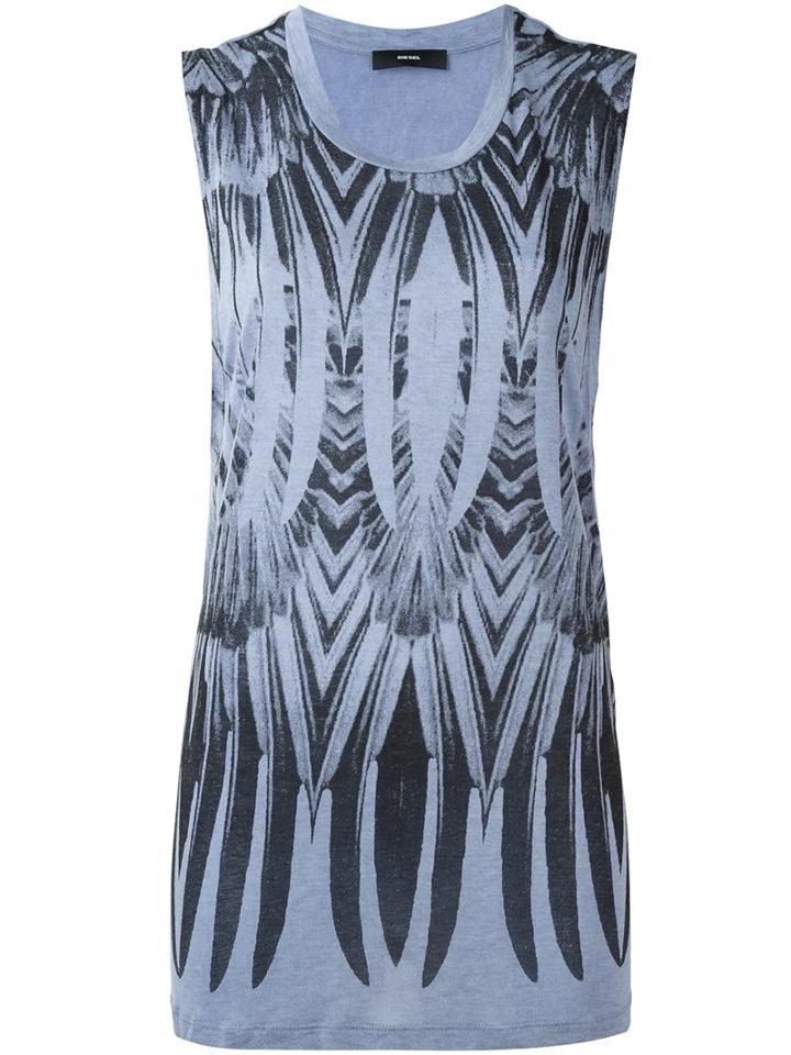 Diesel Zebra Print Tank Top