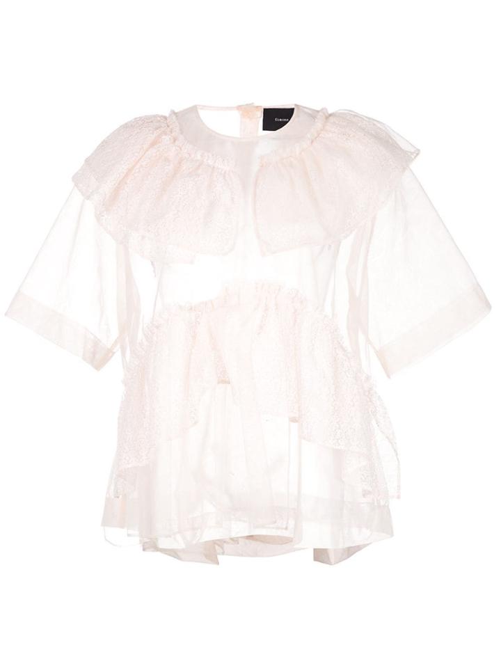 Simone Rocha Frill Tiered Top - Neutrals