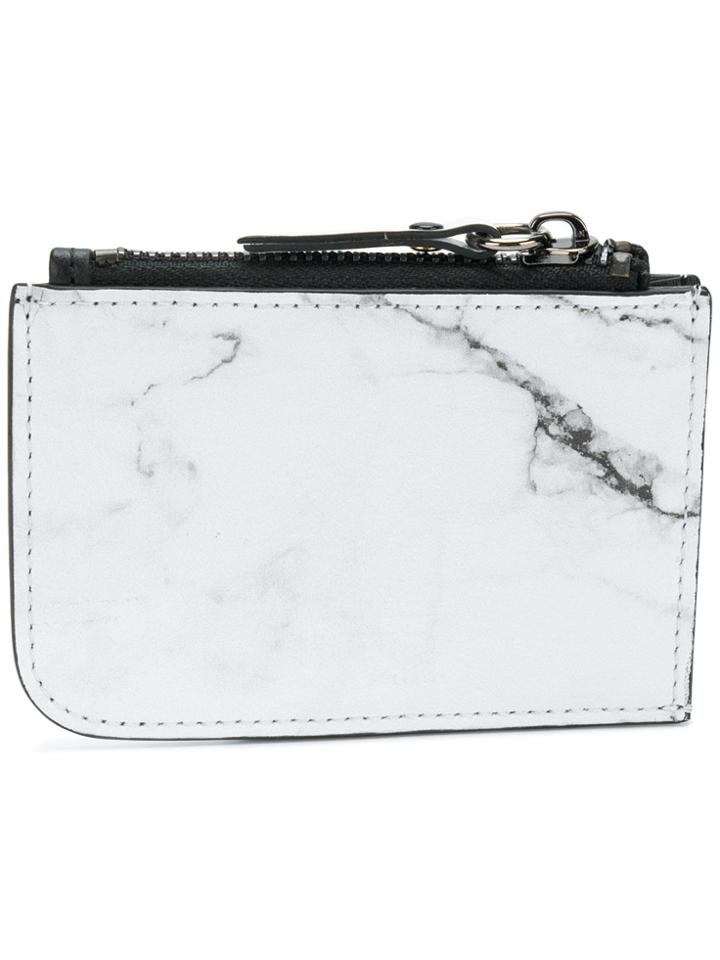 Vision Of Super Marble Zip Cardholder - White