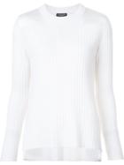 Rag & Bone Ribbed Shoulder Panel Detail Jumper, Women's, Size: Xs, Nude/neutrals, Cashmere