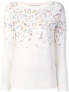 Ermanno Scervino Floral Micro Studs Jumper - White