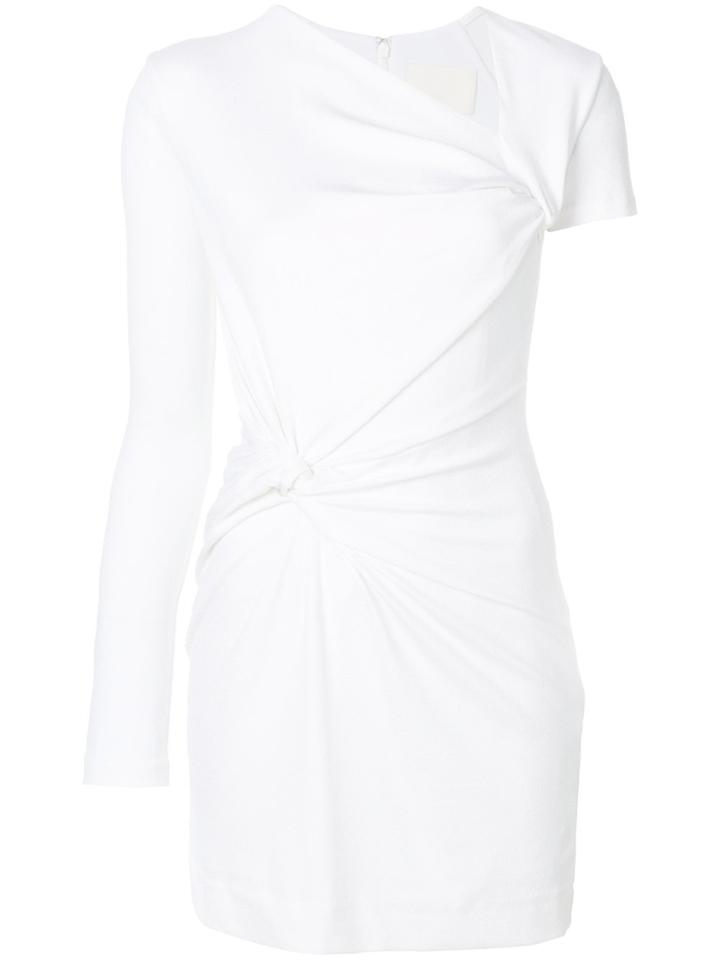 Dion Lee Double Twist Asymmetric Mini Dress - White