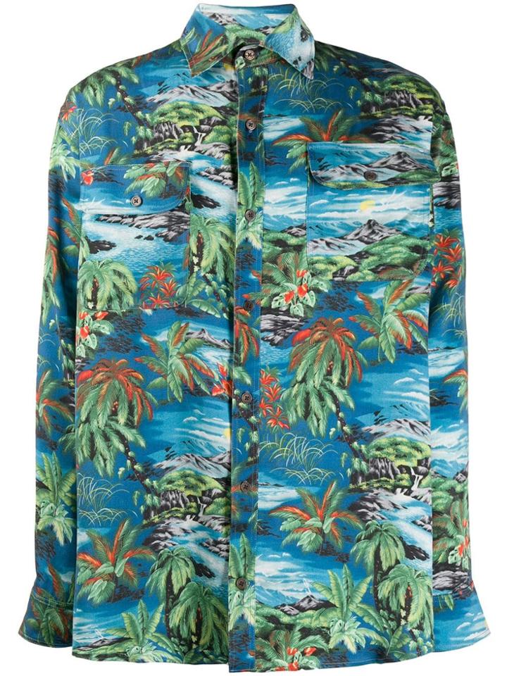 Lost Daze Aloha Shirt - Blue
