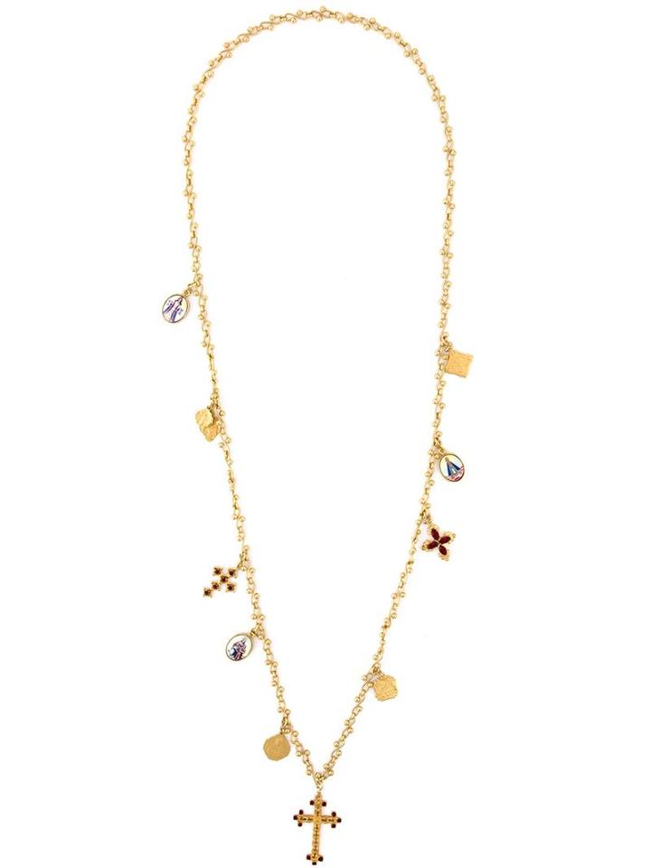Dolce & Gabbana Crucifix Charm Pendant Necklace
