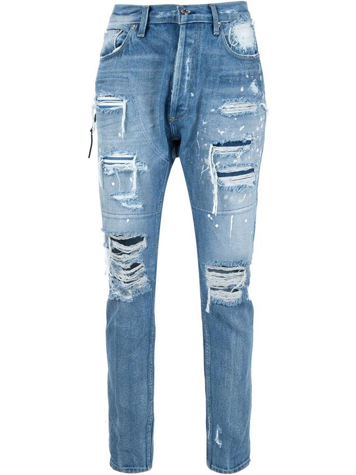 Mr. Completely Distressed Jeans, Men's, Size: 29, Blue, Cotton