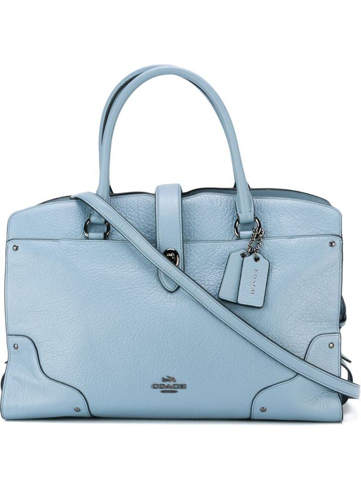 Coach Adjustable Strap Tote, Women's, Blue