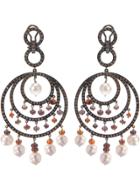 Paolo Piovan 18kt Black Gold Chandelier Earrings - Metallic