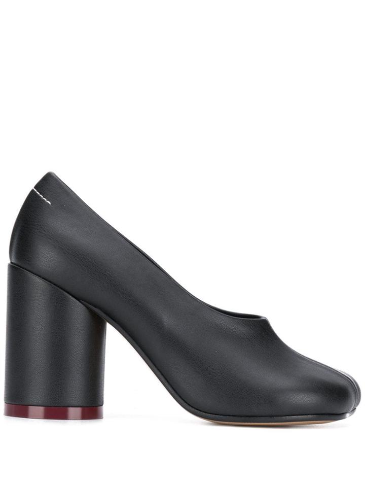 Mm6 Maison Margiela Asymmetric Toe Pumps - Black