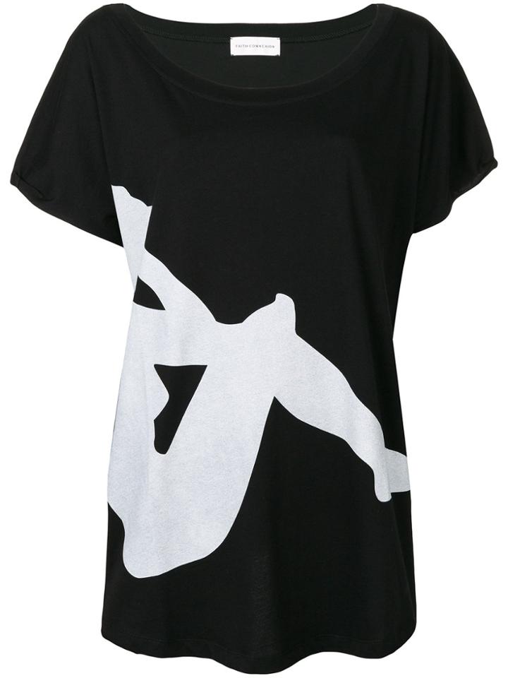 Faith Connexion Silhouette Print T-shirt - Black
