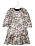 Kenzo Kids - Tiger Stripes Dress - Kids - Polyamide/polyester/viscose/metallic (grey) Fibre - 8 Yrs