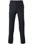 Pt01 - Dots Pattern Tailored Trousers - Men - Cotton/elastodiene/virgin Wool - 52, Blue, Cotton/elastodiene/virgin Wool