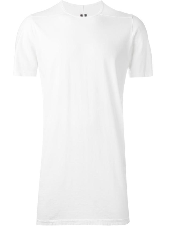 Rick Owens Drkshdw Round Neck T-shirt, Men's, Size: Small, White, Cotton