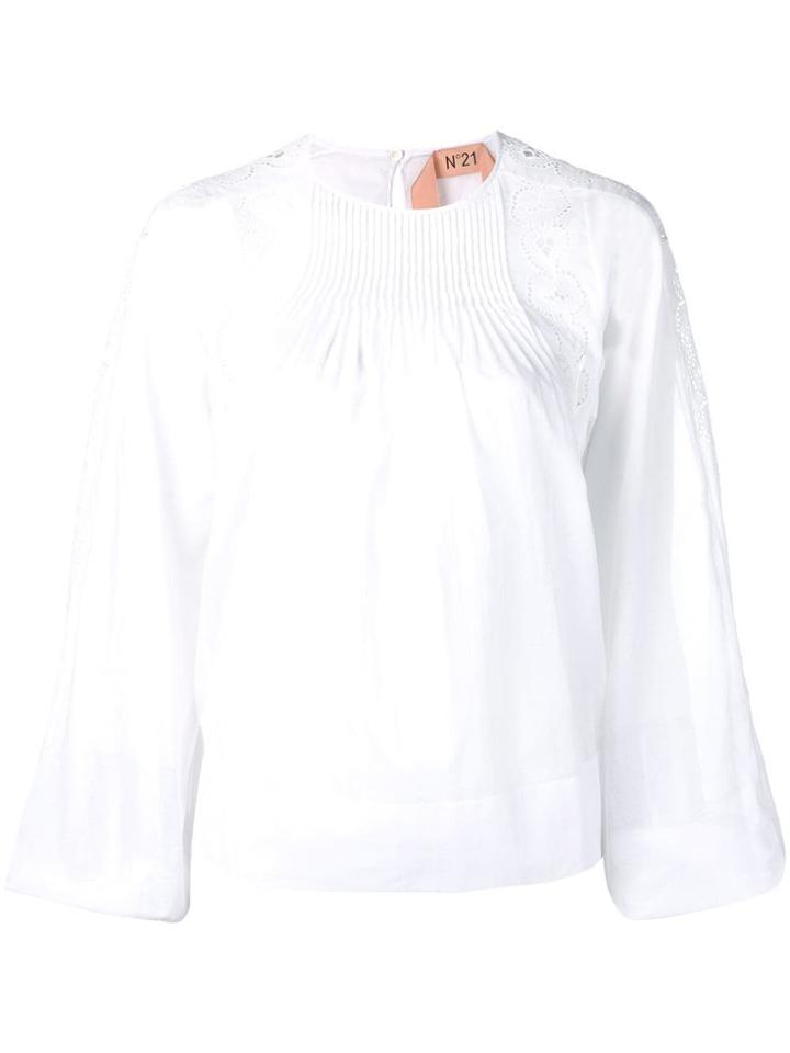 No21 Broderie Anglaise Blouse - White