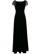 No21 - Evening Dress - Women - Silk/polyamide/acetate/viscose - 44, Black, Silk/polyamide/acetate/viscose