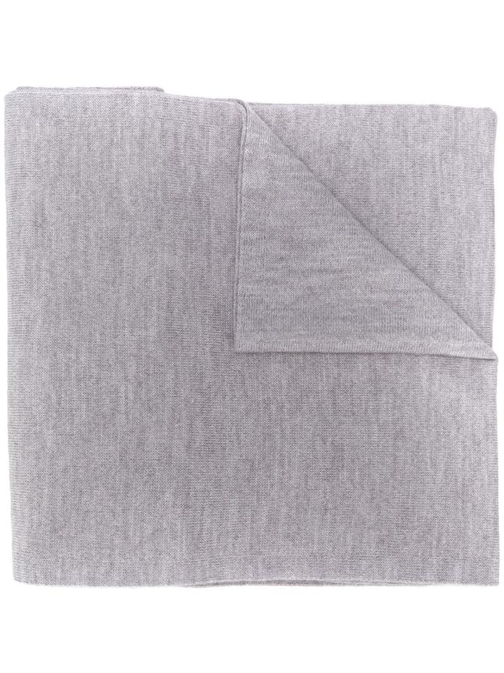 Moschino Intarsia-knit Scarf - Grey