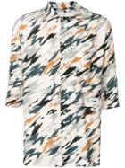 Lemaire Brushed Print Shortsleeved Shirt - White