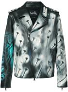 Haculla - Hand Painted Distressed Jacket - Men - Cotton/calf Leather - L, Black, Cotton/calf Leather