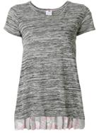 Ultràchic Bloom Print Pleated Back Top - Grey