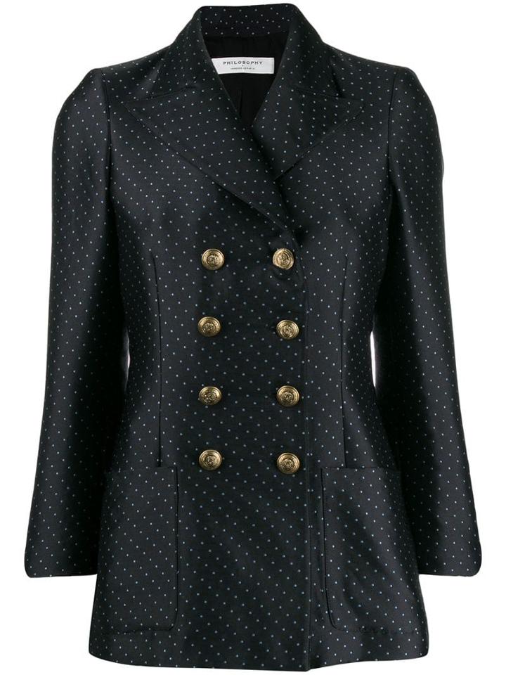 Philosophy Di Lorenzo Serafini Polka Dot Blazer - Black