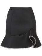 Alexander Wang Studded Trim Ruffled Skirt - Black