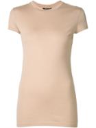 Balmain Slim Fit T-shirt, Women's, Size: 42, Nude/neutrals, Cotton