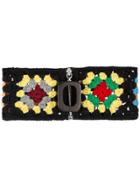 Jw Anderson Crochet Knitted Neckband - Black