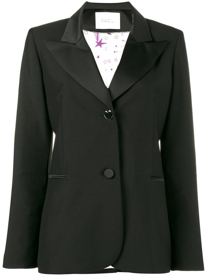 Racil Bowie Rockstar Embroidered Blazer - Black