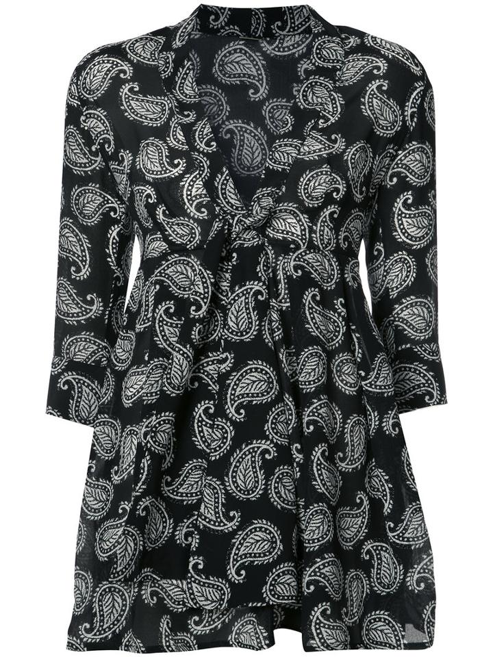 Dodo Bar Or - Yoko Mini Dress - Women - Silk - 44, Black, Silk
