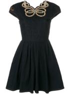 Fendi Denim Pearl-embellished Dress - Blue