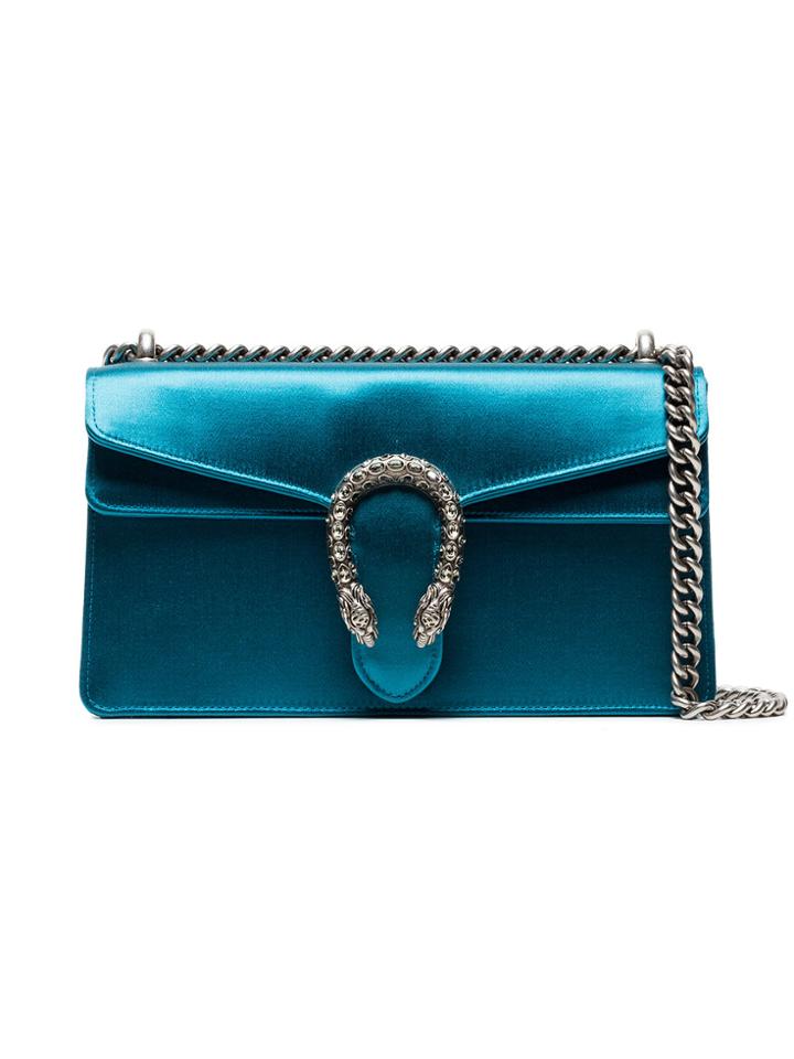 Gucci Blue Dionysus Small Satin Shoulder Bag